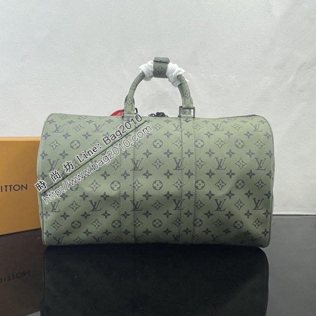 LV路易威登2023专柜新款M23962 Monogram Tones系列Keepall Bandoulière 45旅行袋 ydh5307